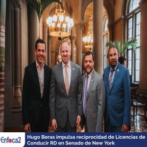 Hugo Beras impulsa reciprocidad de Licencias de Conducir RD en Senado de New York